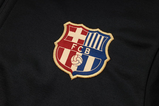 24/25 FC Barcelona Black Premium Tracksuit