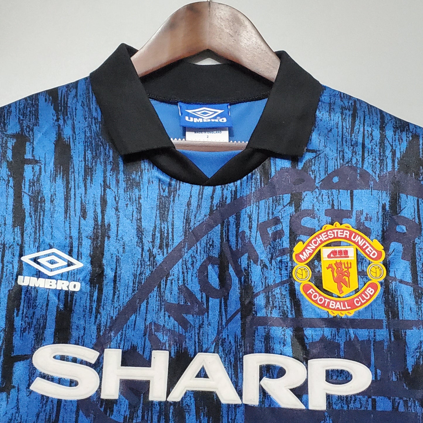 1992 1993 Manu away retro kit