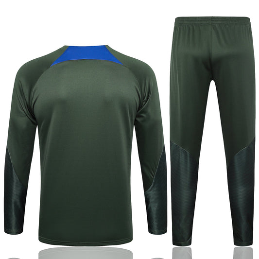 PSG 23-24 Dark Green khaki Tracksuit