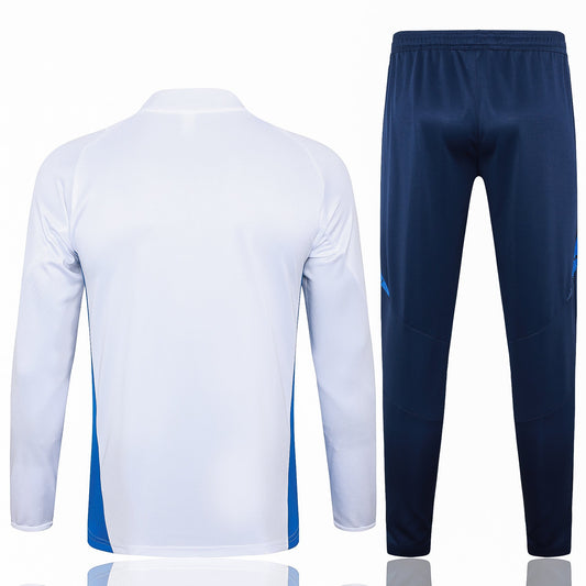 Italy 24-25 white half zip Tracksuit