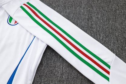 2024 Italy Blue and White Premium Tracksuit