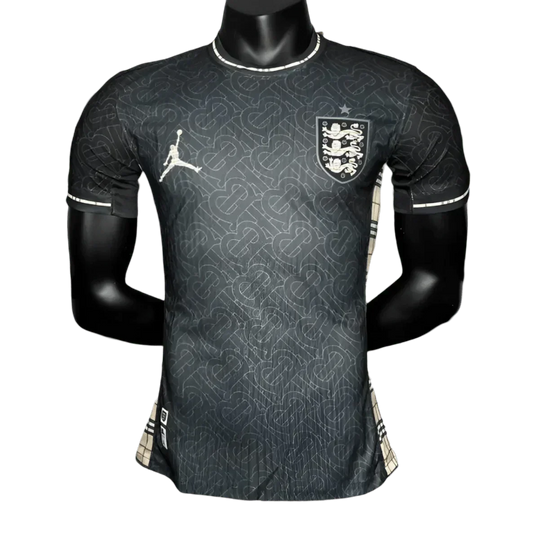2024/2025 ENGLAND Euro Jordan x Burberry Black Shirt