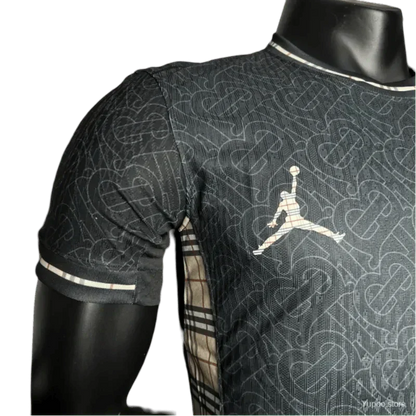 2024/2025 ENGLAND Euro Jordan x Burberry Black Shirt
