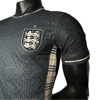 2024/2025 ENGLAND Euro Jordan x Burberry Black Shirt