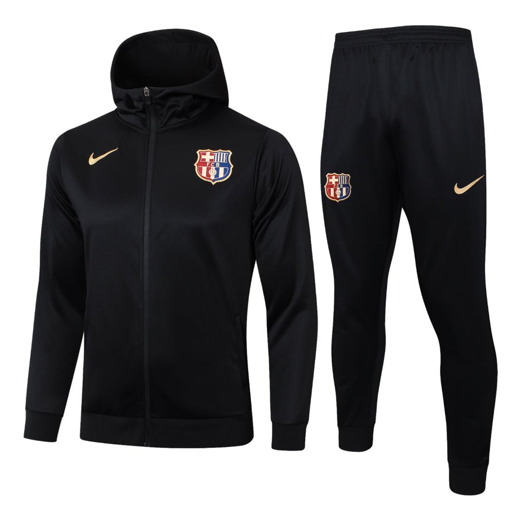 24/25 FC Barcelona Black Premium Tracksuit