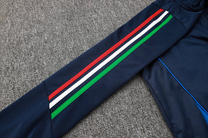 24/25 Juventus Turquoise and Dark Blue Premium Tracksuit