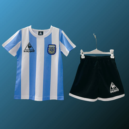 Retro Argentina Kids Kit World Cup 1986 Home