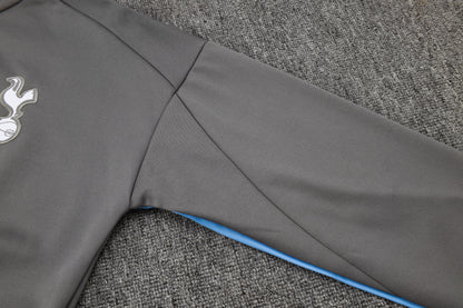 Tottenham 2024 Gray and Black Tracksuit