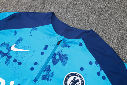 Chelsea Dark Blue and Light Blue Tracksuit