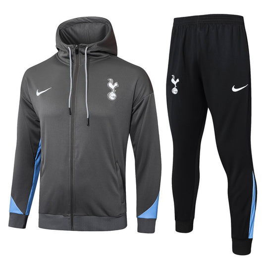 Tottenham Gray and Black Premium Tracksuit